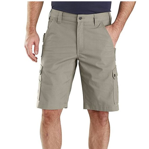 NWT CARHARTT Rugged Flex Relaxed Fit Ripstop Cargo Shorts Gray 40 - Picture 1 of 6